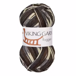 Garn Raggen, 150g, Multi Brun/Grå, 707