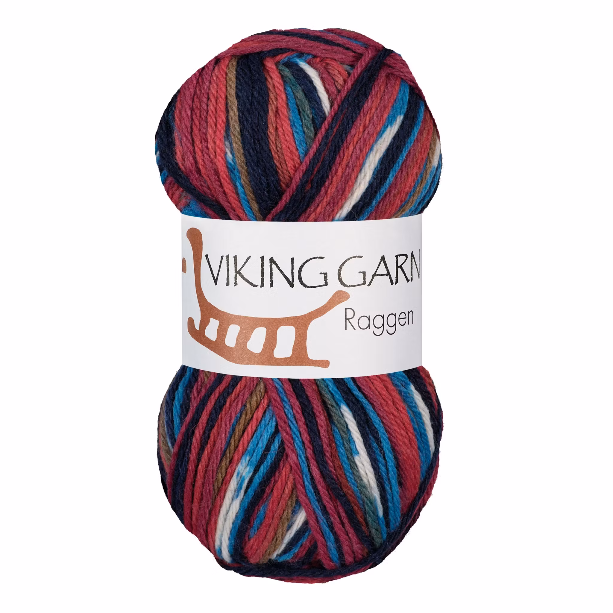 Garn Raggen, 150g, Multi Vinröd/Blå, 775