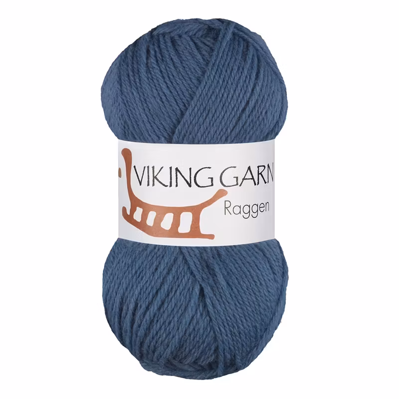 Garn Raggen, 150g, Blå, 783