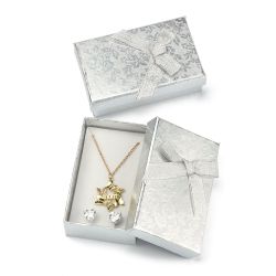 Silvriga Smyckespresentboxar, 4 Pack