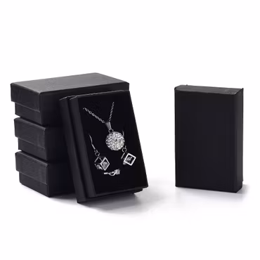 Svart Smyckespresentboxar, 4 Pack