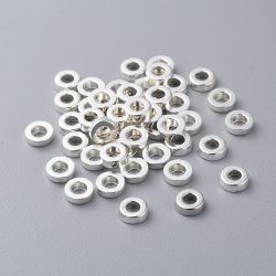Mellandel Rund, 6x2mm, 50st, Silver