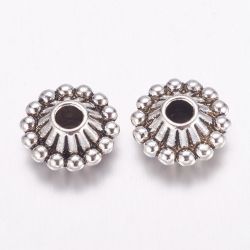 Mellandel, Bicone, 11x5mm, 25st, Antique Silver