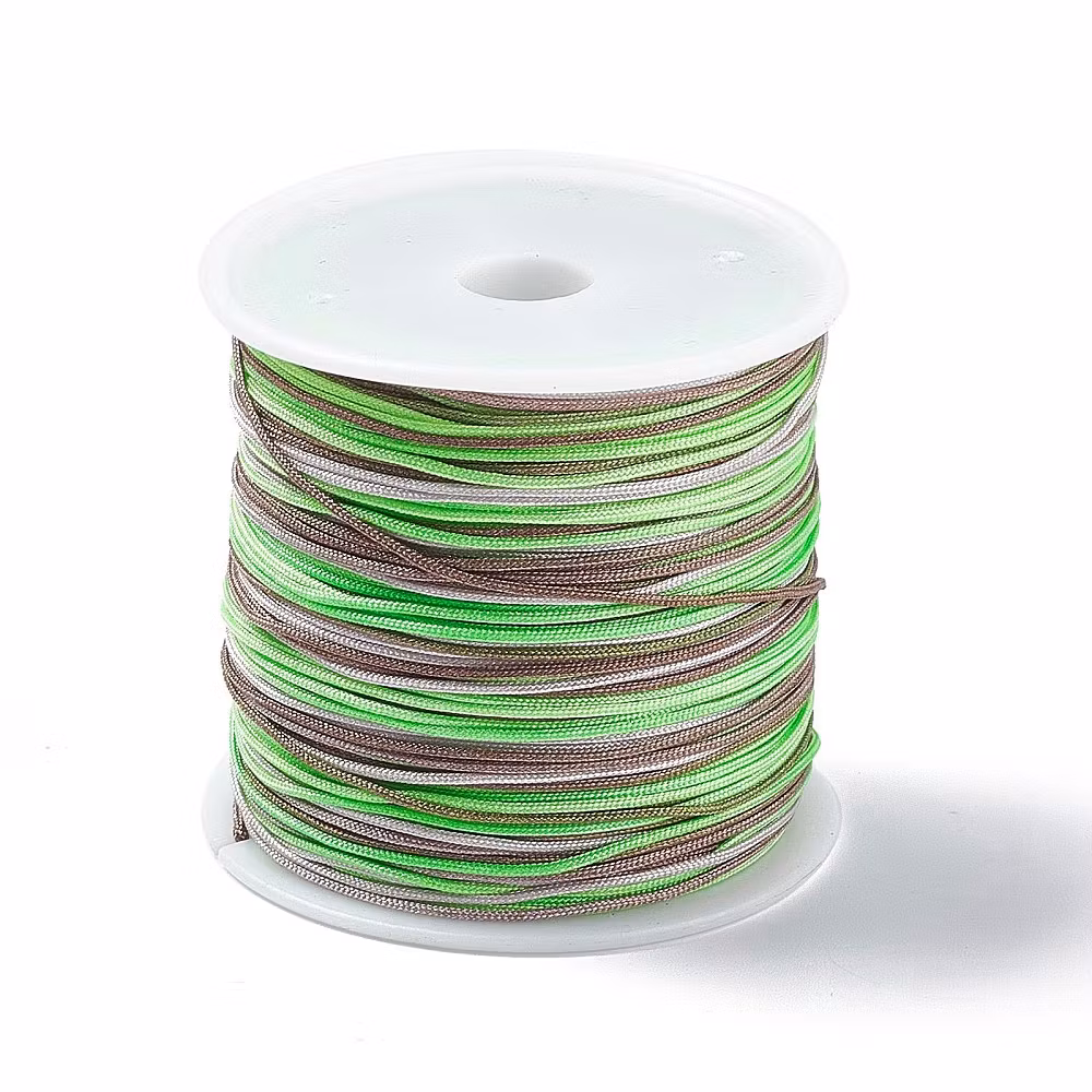 Nylontråd, Spring Green, Flerfärgad, 0,8mm, 50m