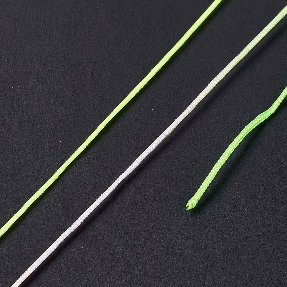 Nylontråd, Green Yellow, Flerfärgad, 0,8mm, 50m