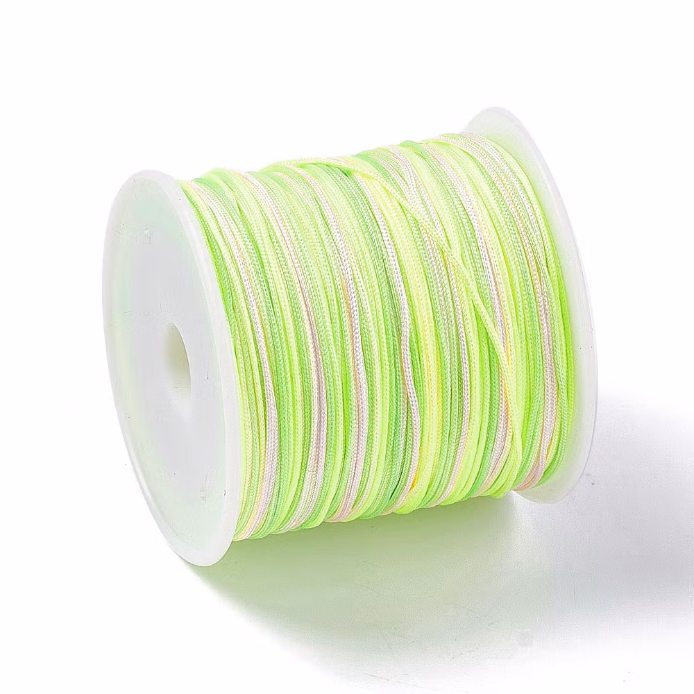 Nylontråd, Green Yellow, Flerfärgad, 0,8mm, 50m