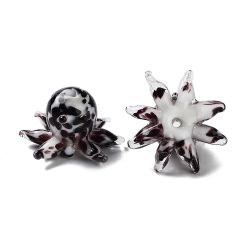 Lampwork, Glaspärlor, Bläckfisk, Black