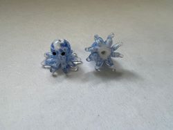 Lampwork, Glaspärlor, Bläckfisk, Royal Blue