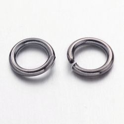 Bindringar, 6x1 mm, Gunmetal, Mässing, 50 st