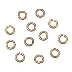 Bindringar, 5x1 mm, Antique Bronze, Mässing, 50 st