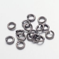 Bindringar, 5x1 mm, Gunmetal, Mässing, 50 st