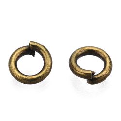 Bindringar, 4x0,8 mm, Antique Bronze, Mässing, 50 st