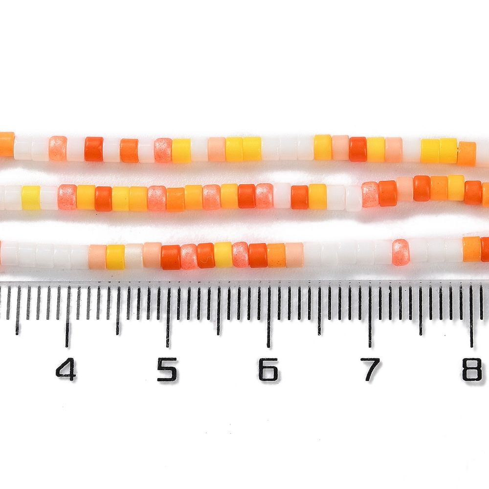 Lampwork, Glaspärlor, Tjeckiska, 224st, Orange
