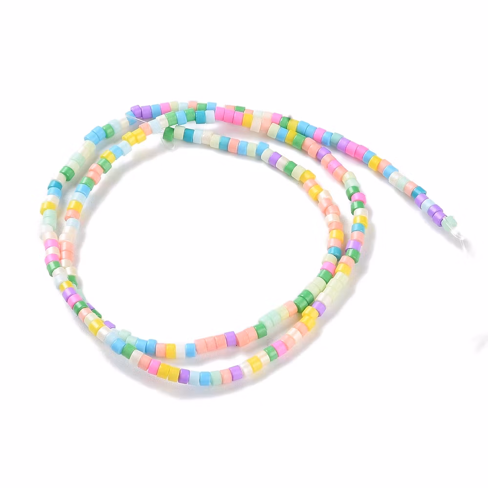 Lampwork, Glaspärlor, Tjeckiska, 224st, Colorful