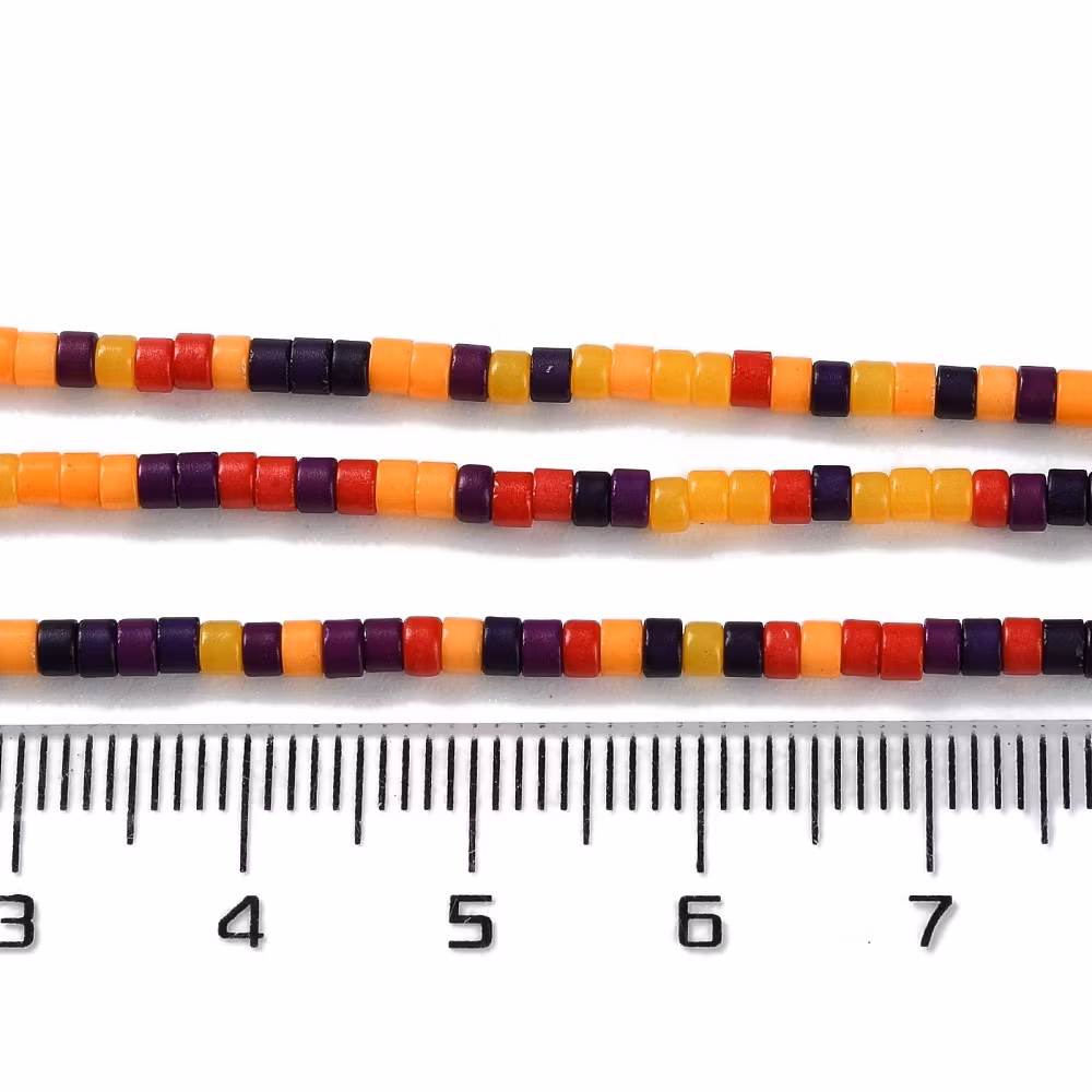 Lampwork, Glaspärlor, Tjeckiska, 224st, Colorful