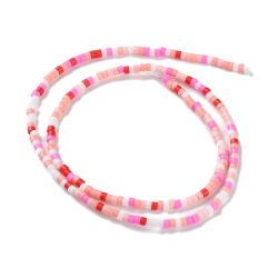 Lampwork, Glaspärlor, Tjeckiska, 224st, Pink