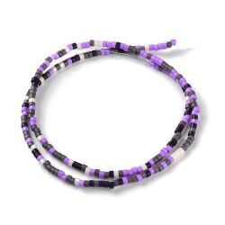 Lampwork, Glaspärlor, Tjeckiska, 224st, Purple