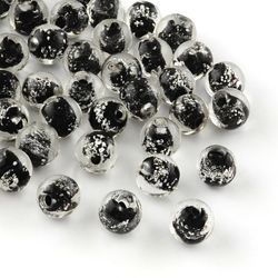 Lampwork, Glaspärlor, Lyser i mörker, Black