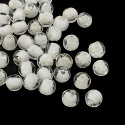 Lampwork, Glaspärlor, Lyser i mörker, White