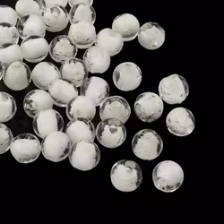 Lampwork, Glaspärlor, Lyser i mörker, White