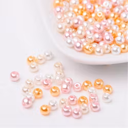 Glaspärlor, 4mm, 400st, Barely Pink Mix