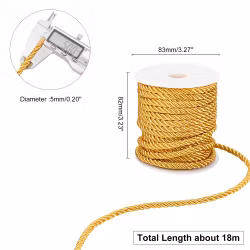Polyestertråd, Goldenrod, 5mm, 18m