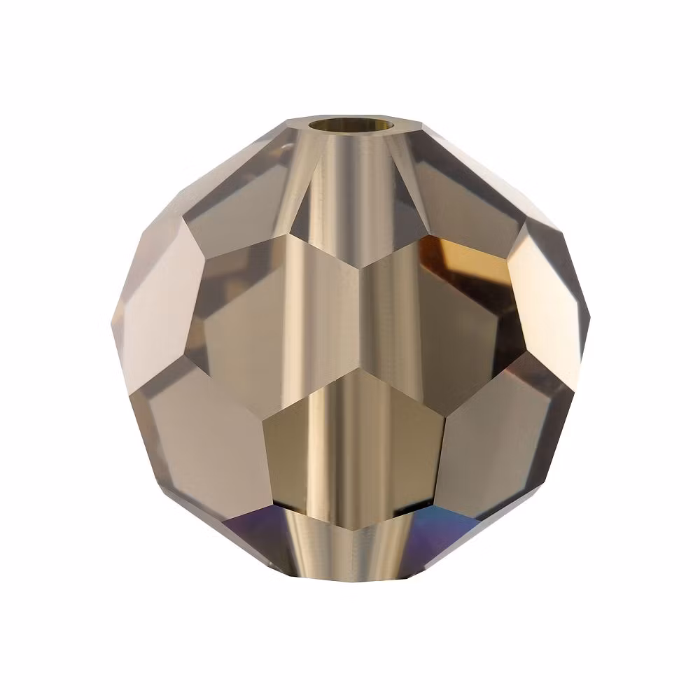 Preciosa® Runda facetterade 4mm, 24 st, Black Diamond