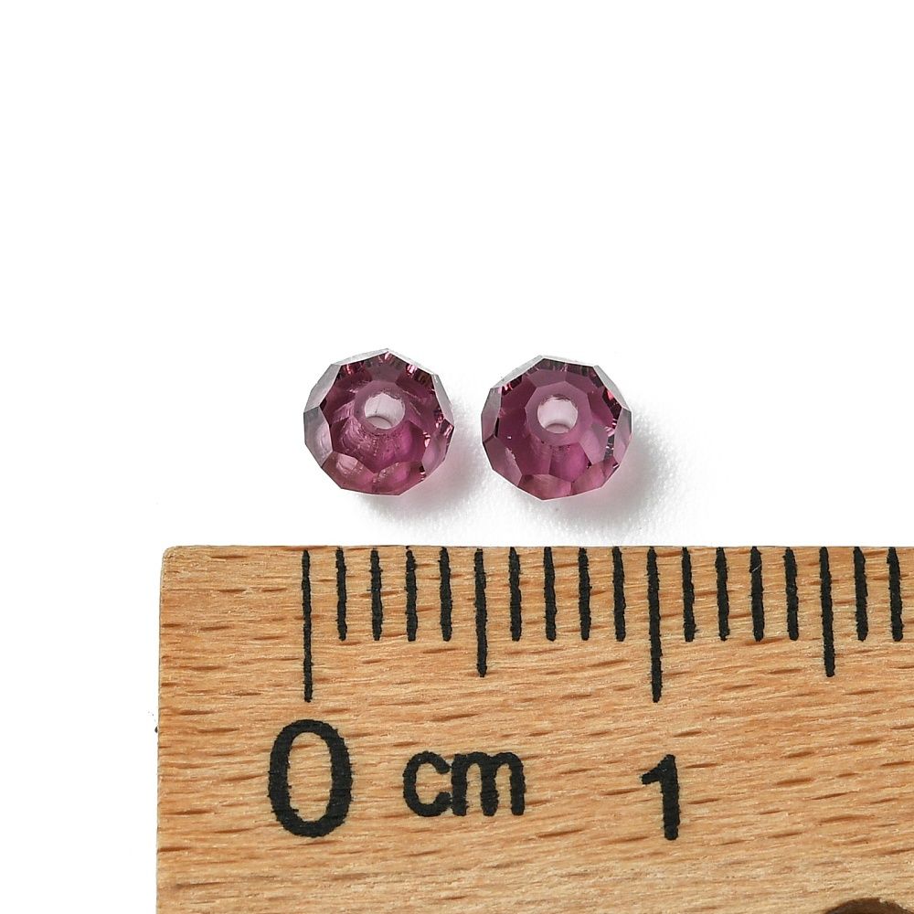 Preciosa® Runda facetterade 4mm, 24 st, Amethyst