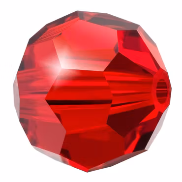 Preciosa® Runda facetterade 4mm, 24 st, Light Siam