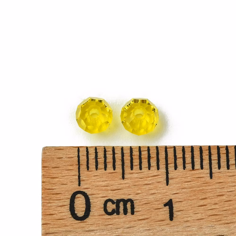 Preciosa® Runda facetterade 4mm, 24 st, Citrine