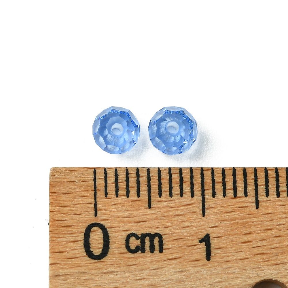 Preciosa® Runda facetterade 4mm, 24 st, Light Sapphire