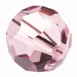 Preciosa® Runda facetterade 4mm, 24 st, Light Amethyst