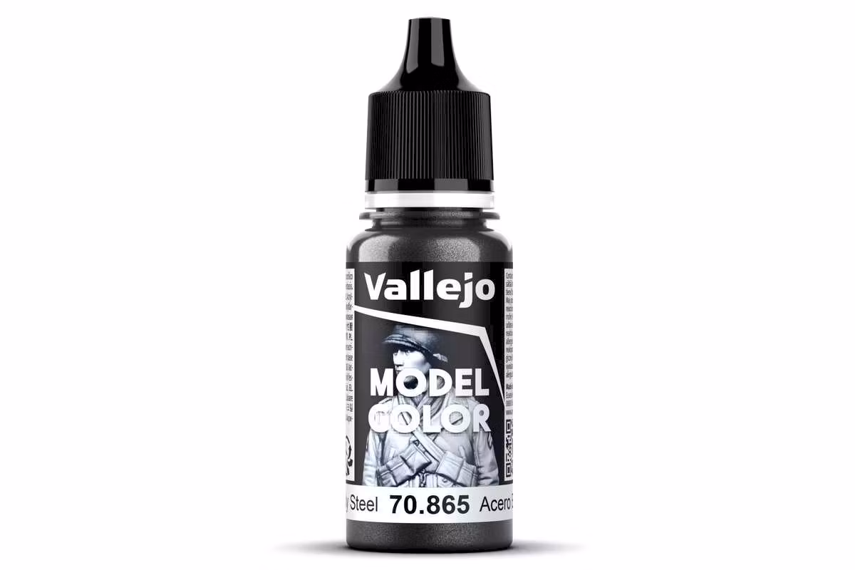 Vallejo Oily Steel (metallic), 18mm, No 196