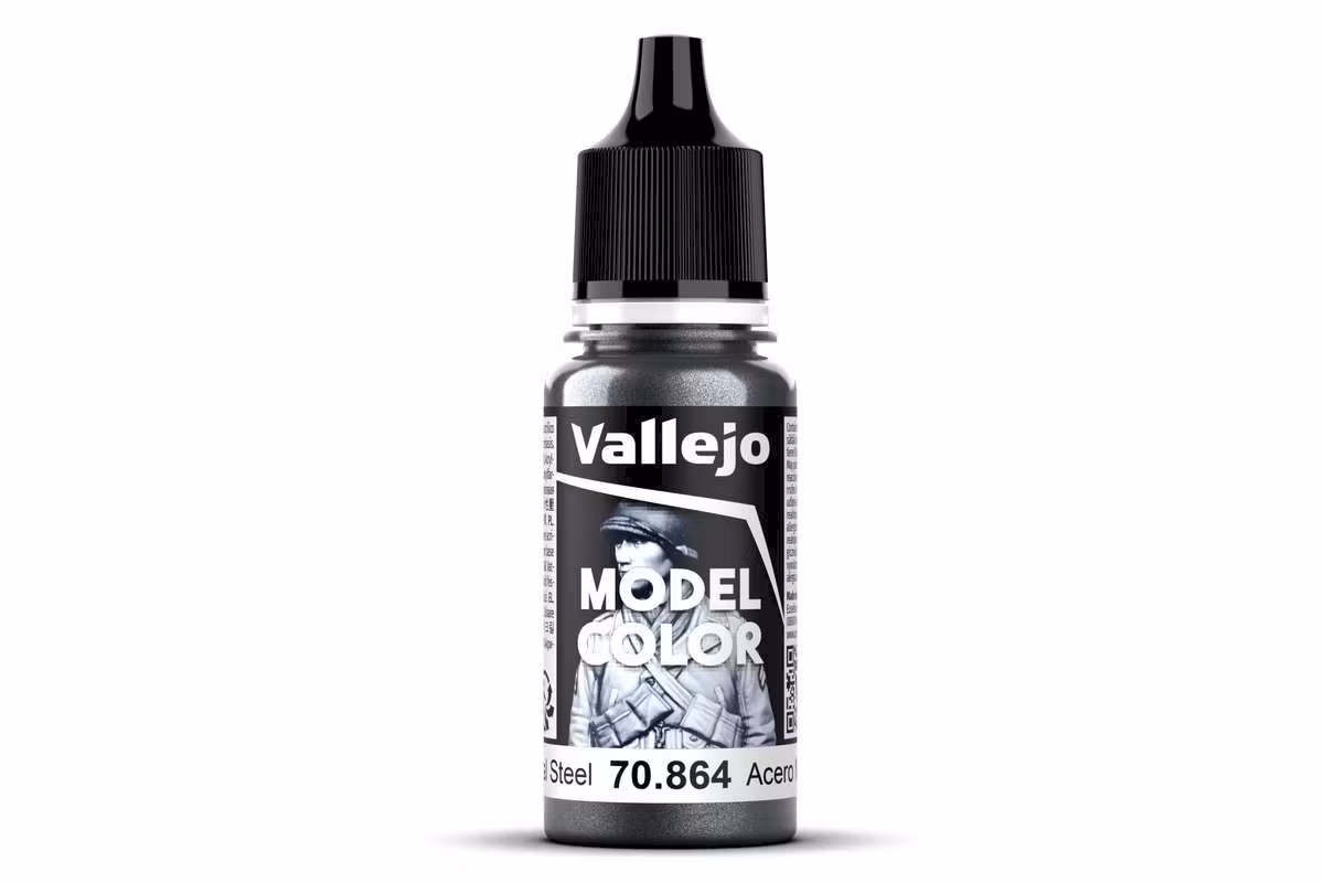 Vallejo Natural Steel (metallic), 18mm, No 197