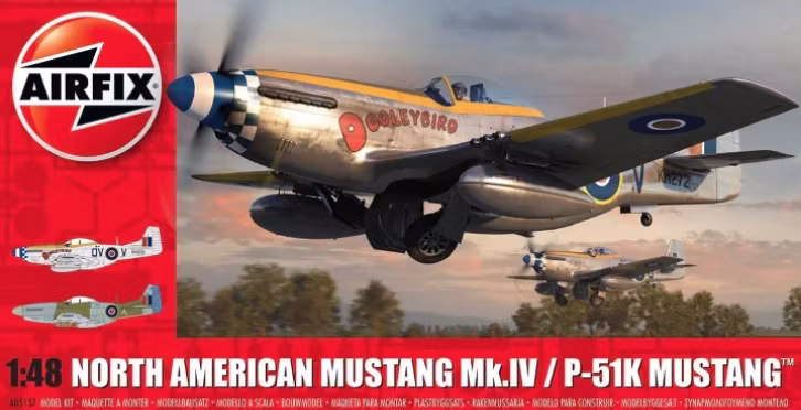Airfix North American Mustang Mk.IV / P-51K Mustang, 1:48
