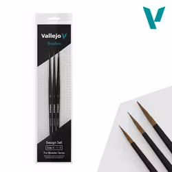 Vallejo, Pro Modeler, Design Set Natural Hair, 0, 1, 2