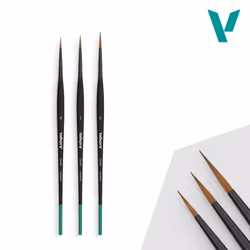 Vallejo, Detail, Design Set synthetic Hair, 0, 1, 2