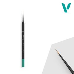 Vallejo, Precision, Synthetic Hair Round No. 3/0