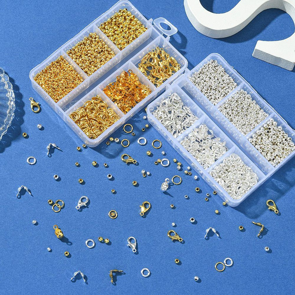 Smyckesdels-kit, 6 olika delar, Silver