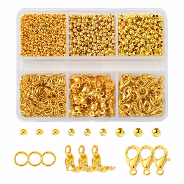 Smyckesdels-kit, 6 olika delar, Guld