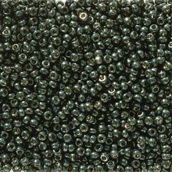 MIYUKI, Japanese Seed Beads, Round, 11/0, Duracoat Galv Black Moss