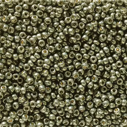 MIYUKI, Japanese Seed Beads, Round, 11/0, Duracoat Galv Dark Steel Green