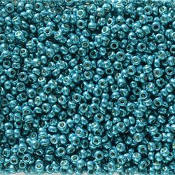 MIYUKI, Japanese Seed Beads, Round, 11/0, Duracoat Galv Capri Blue