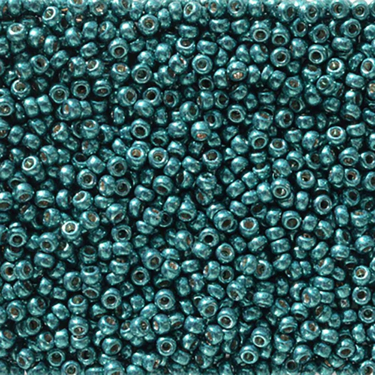 MIYUKI, Japanese Seed Beads, Round, 11/0, Duracoat Galv Poseidon Blue