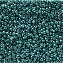MIYUKI, Japanese Seed Beads, Round, 11/0, Duracoat Galv Poseidon Blue