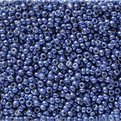 MIYUKI, Japanese Seed Beads, Round, 11/0, Duracoat Galv Mermaid Blue