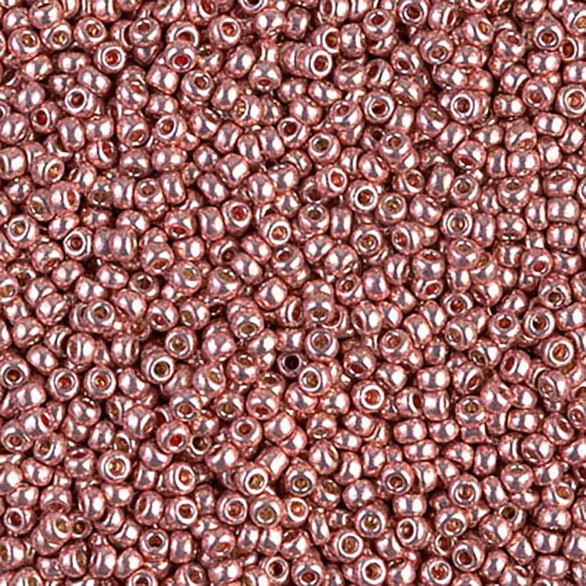 MIYUKI, Japanese Seed Beads, Round, 11/0, Duracoat Galv Dark Coral