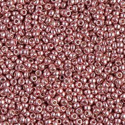 MIYUKI, Japanese Seed Beads, Round, 11/0, Duracoat Galv Dark Coral