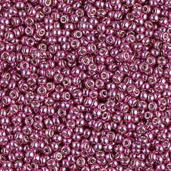 MIYUKI, Japanese Seed Beads, Round, 11/0, Duracoat Galv Hot Pink