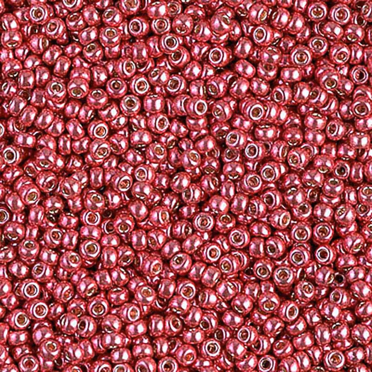 MIYUKI, Japanese Seed Beads, Round, 11/0, Duracoat Galv Cranberry